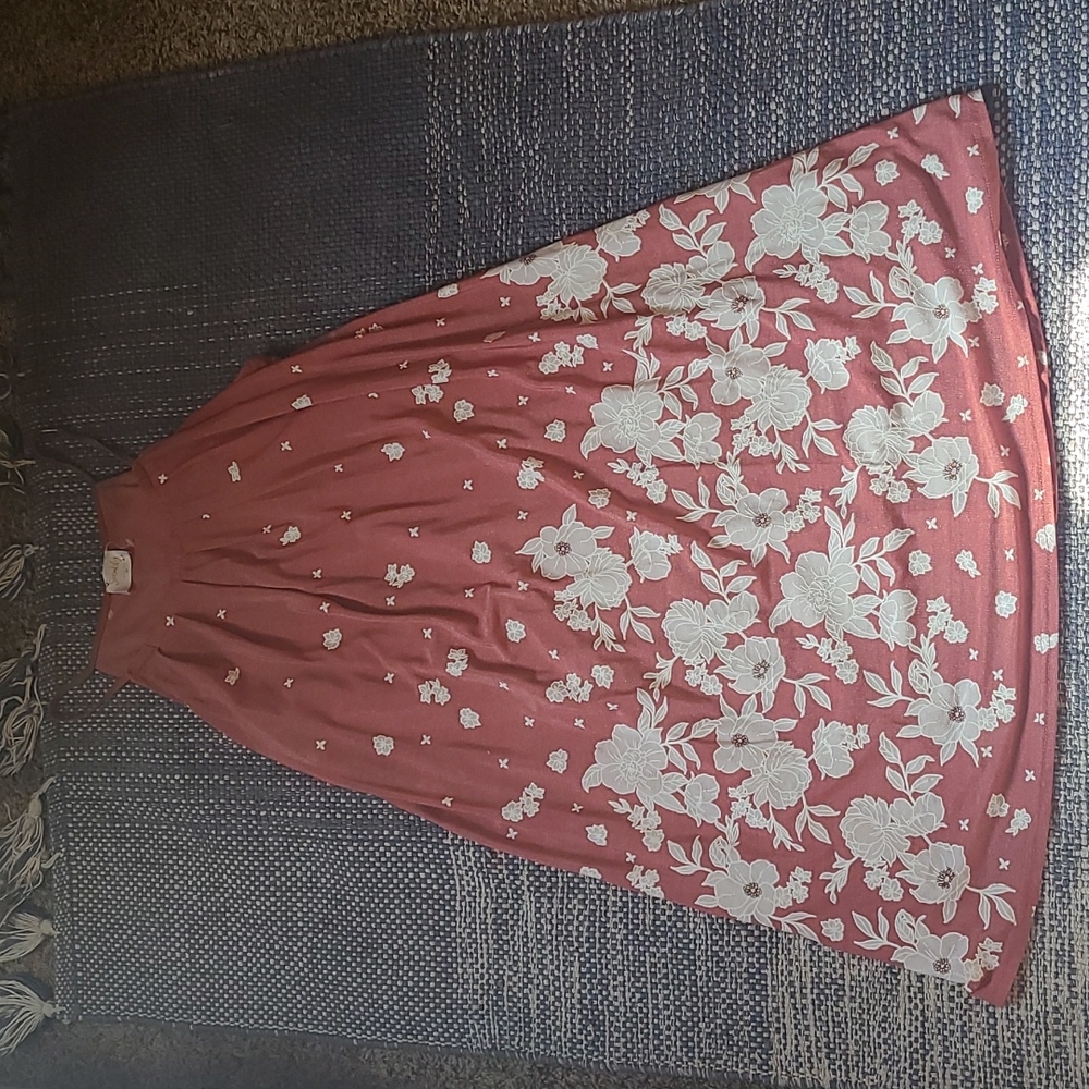 Pink & White Floral Dress